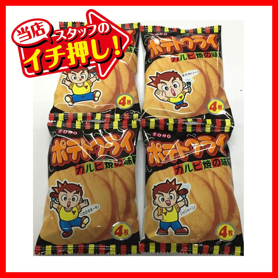 東豊製菓 11g(4枚)ポテトフライ カルビ焼 1ボール(20袋)