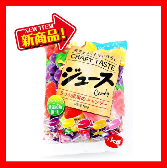 扇雀飴本舗 業務用 ジュースキャンデー 1kg 約255粒  （1袋）