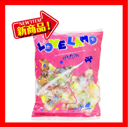 扇雀飴本舗 業務用 ラブランドトロピカルキャンデー 1kg 約260粒  1ケース（8袋）